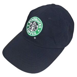 Starbucks Embroidered Logo Black Baseball Hat Strapback Adjustable Cap Unisex